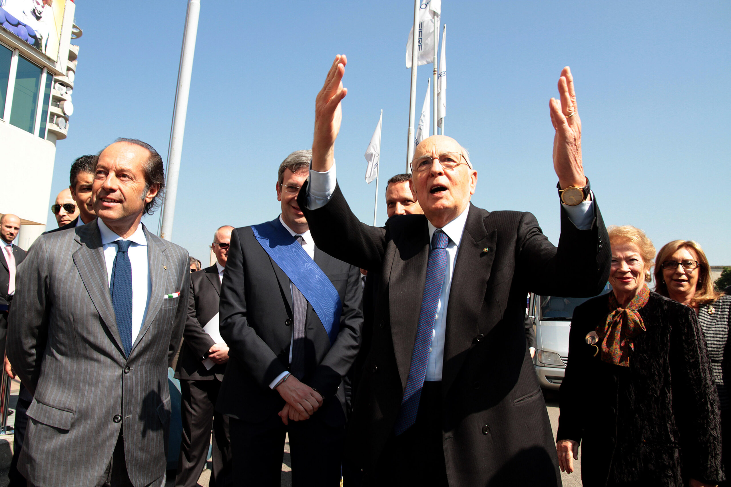 Giorgio Napolitano, l’omaggio di Veronafiere all’inaugurazione di Marmomac 2023