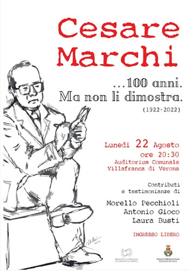 Convegno all’Auditorium di Villafranca a 100 anni dalla nascita di Cesare Marchi