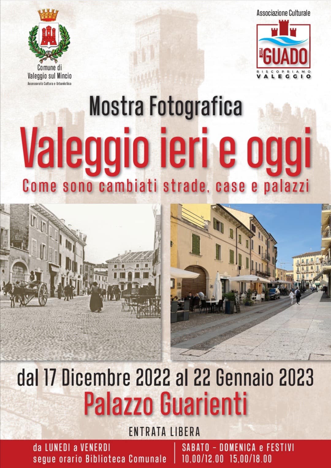 Mostra di fotografie storiche per percepire come Valeggio è cambiata