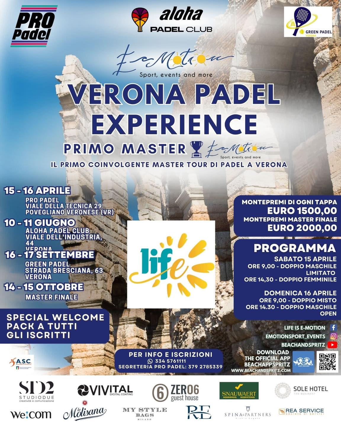 Verona Padel Experience: il primo master tour di Padel a Verona