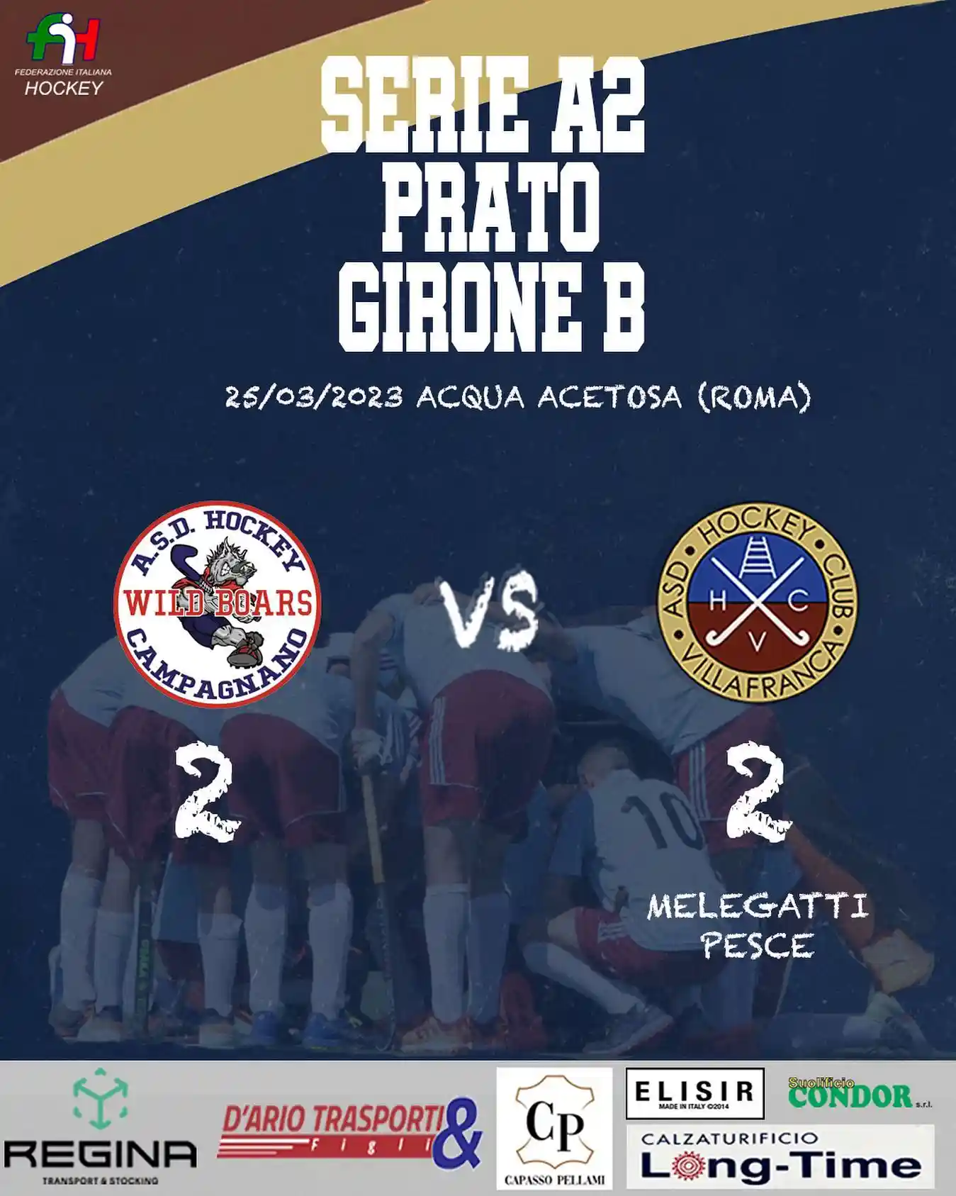 Hockey Villafranca: a Roma finisce in pareggio