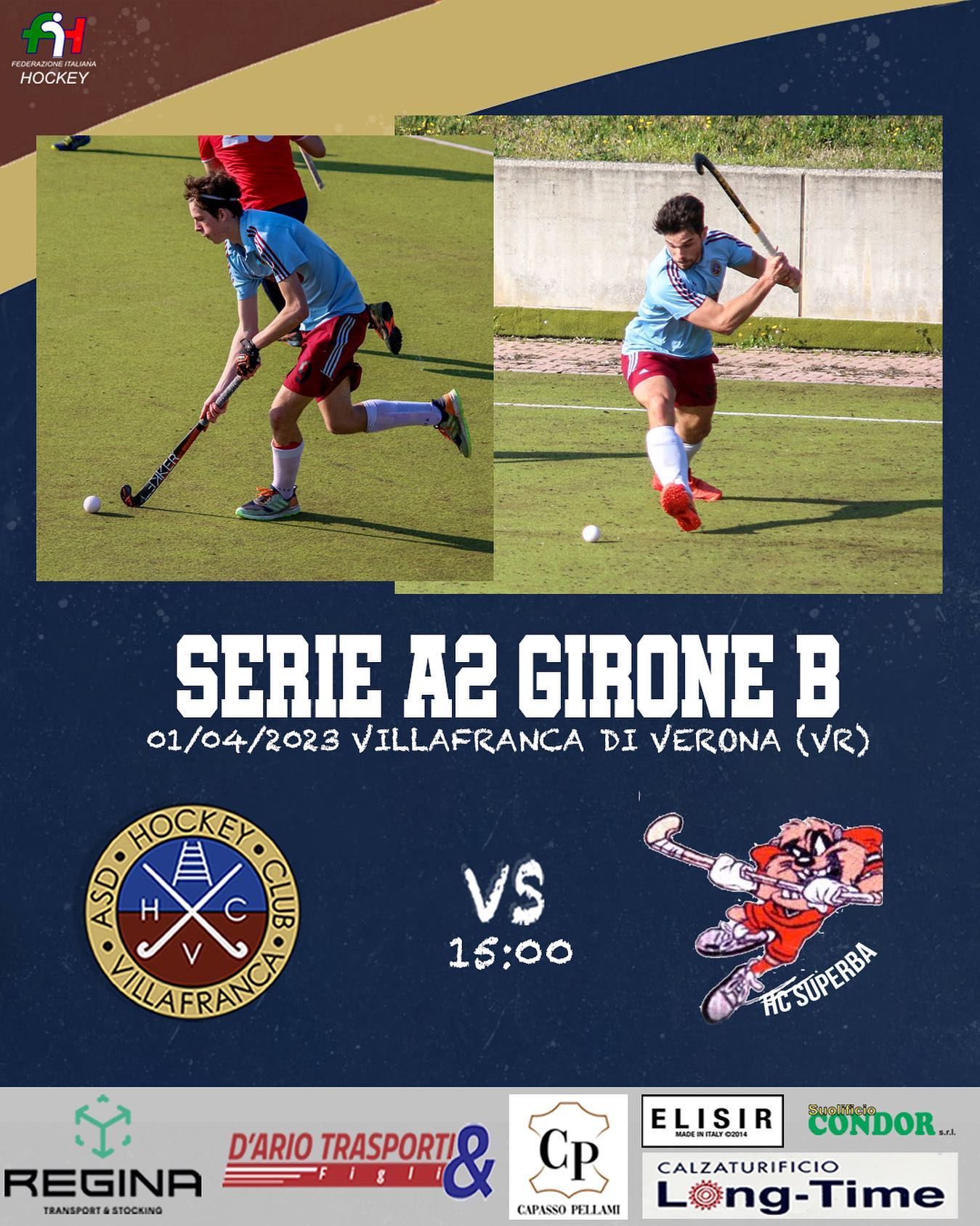 Hockey Villafranca: oggi alle 15 contro la capolista Superba