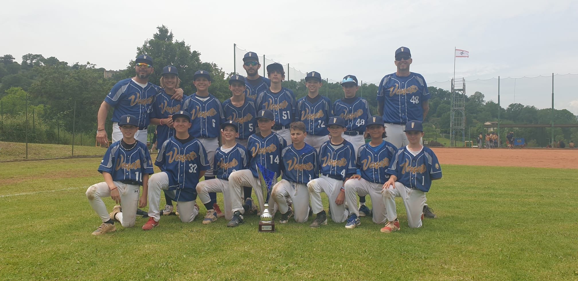 La squadra del Veneto della Little League di Baseball dopo la vittoria al torneo delle regioni è pronta per gli Emea di fine luglio in Polonia