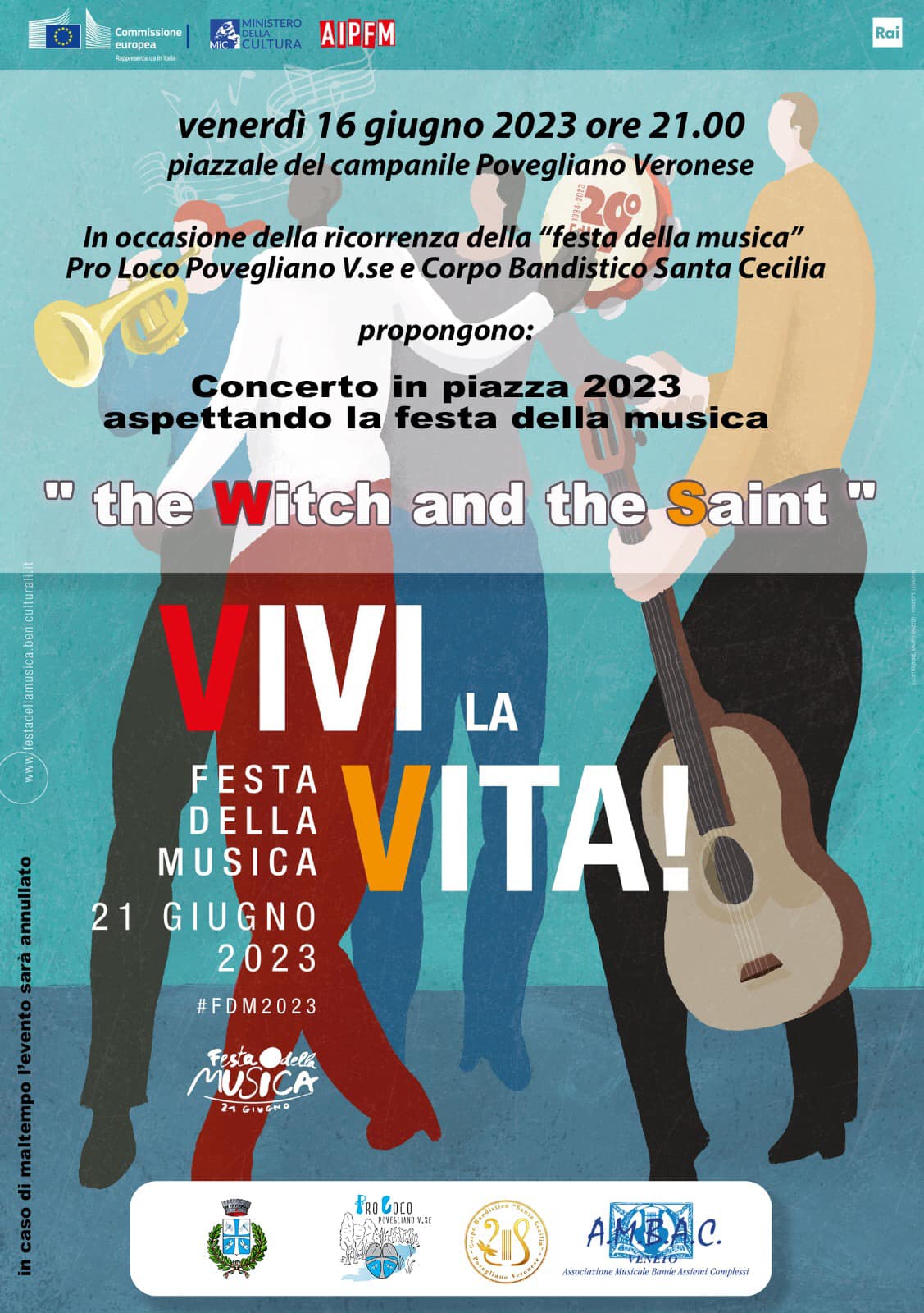 Festa della musica: la banda S. Cecilia di Povegliano suona in piazza