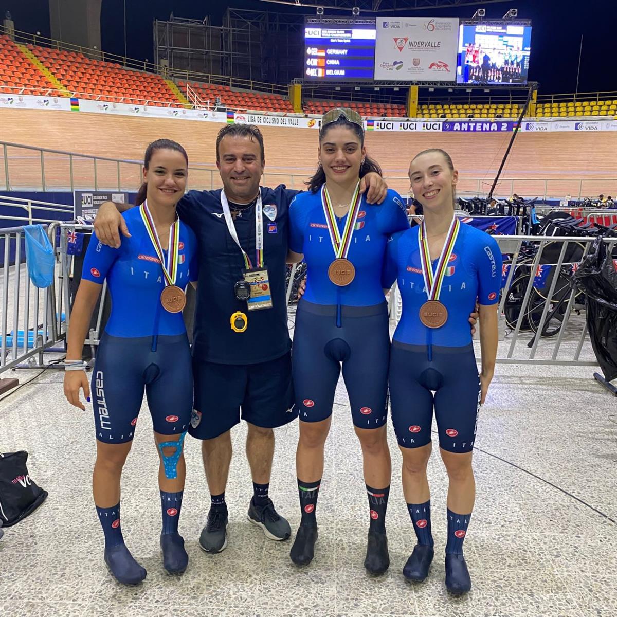 La villafranchese Asia Sgaravato vince il bronzo ai mondiali  juniores in pista in corso a Cali