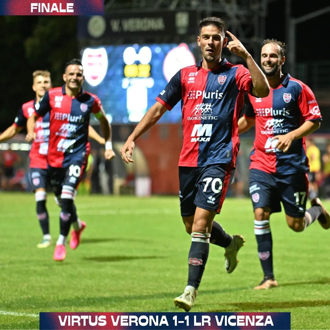 Serie C: La Virtus pareggia 1-1 con il Vicenza. Stesso risultato per il Legnago a Trento