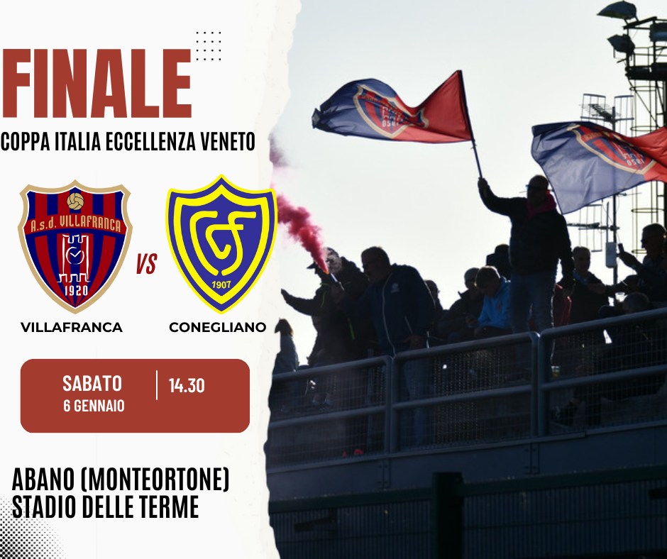 Villafranca Calcio: alle 14.30 in campo per la finale di Coppa Italia regionale di Eccellenza