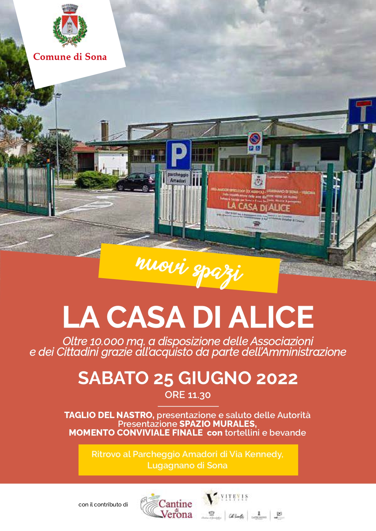 IL COMUNE DI SONA FESTEGGIA L’ACQUISIZIONE DELLA “CASA DI ALICE”, FUTURA CITTADELLA DELLE ASSOCIAZIONI