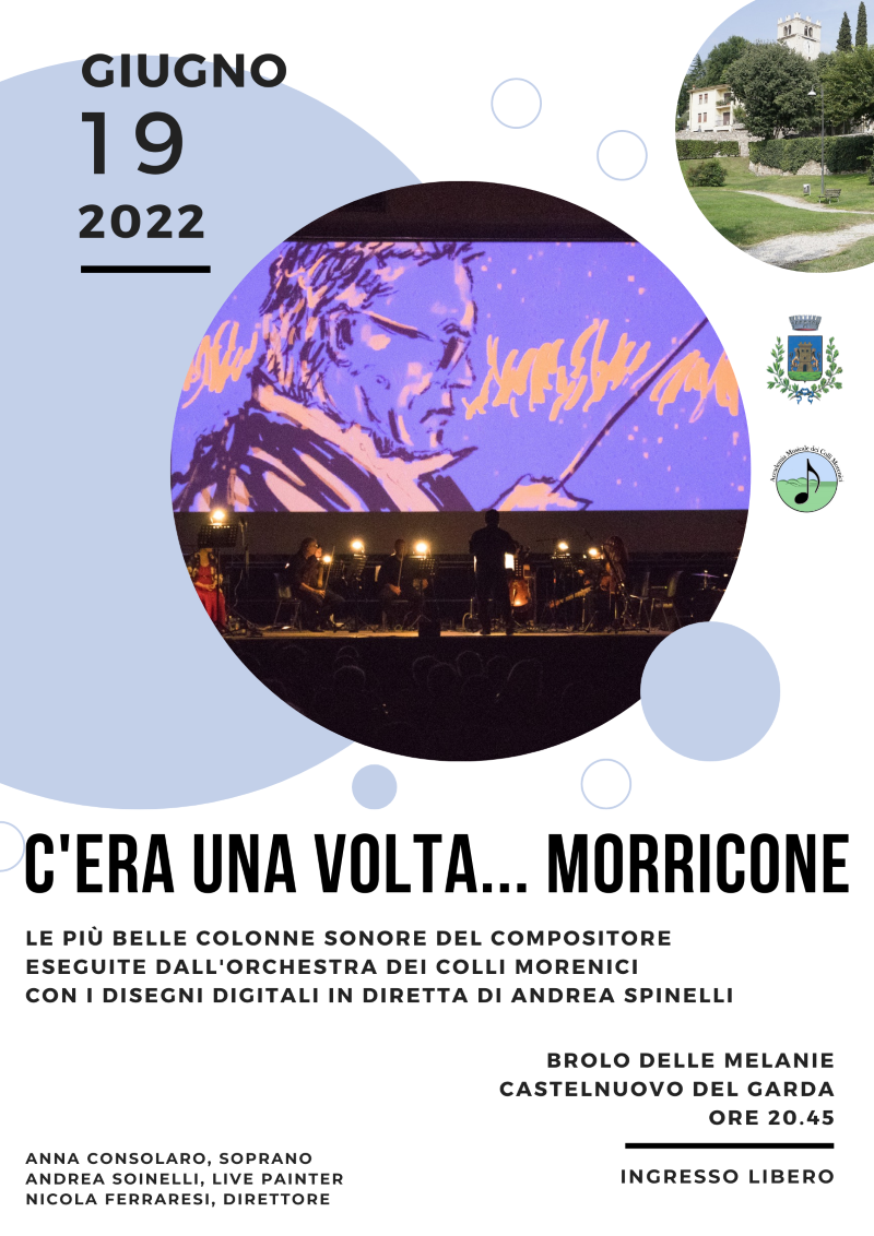 Castelnuovo del Garda,  il 19 giugno serata con le più belle musiche di Morricone
