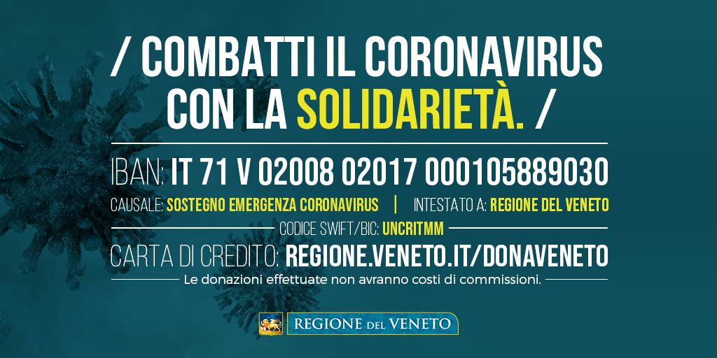 Veneto in zona arancione. Zaia, ci attendono due settimane difficili. 48mila i vaccinati. Ancora 106 decessi nelle ultime 24 ore