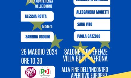 Elezioni europee, le donne del PD incontrano domenica le candidate progressiste