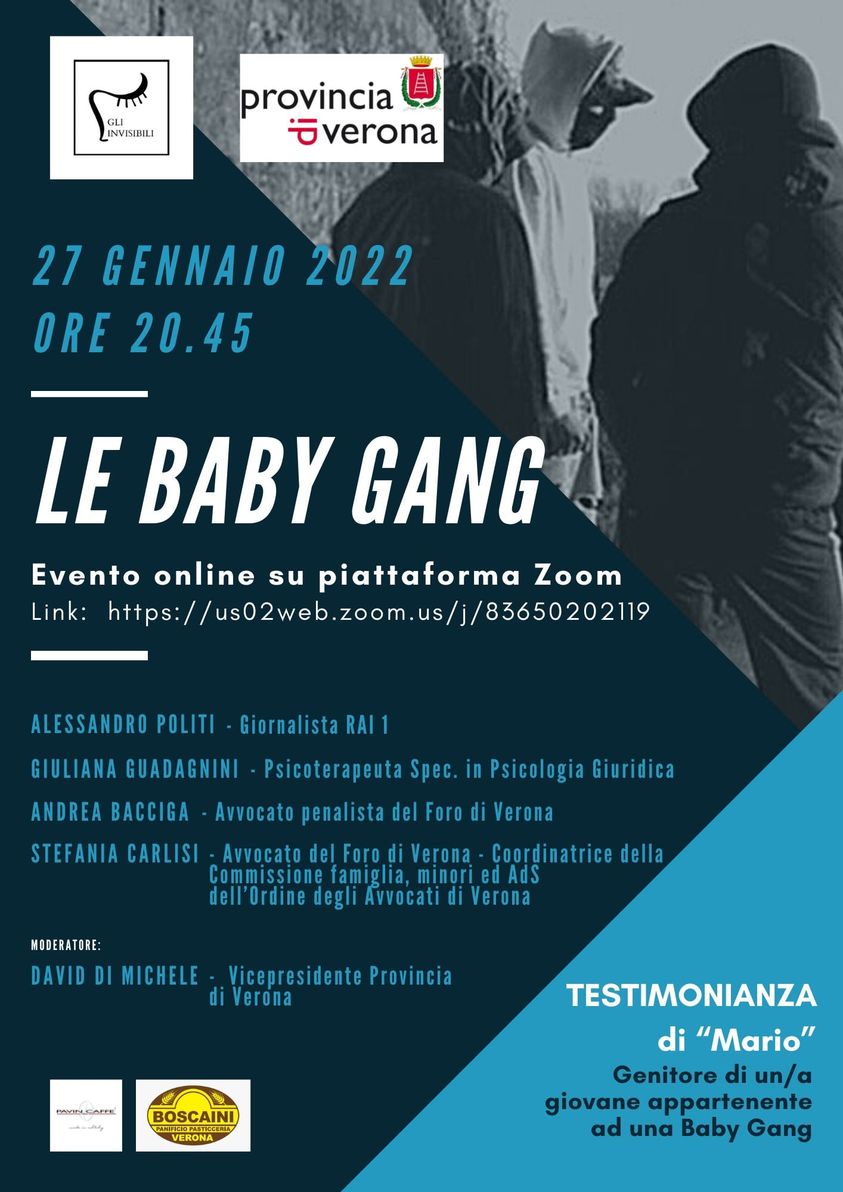 Baby gang, questa sera webinar de Gli Invisibili