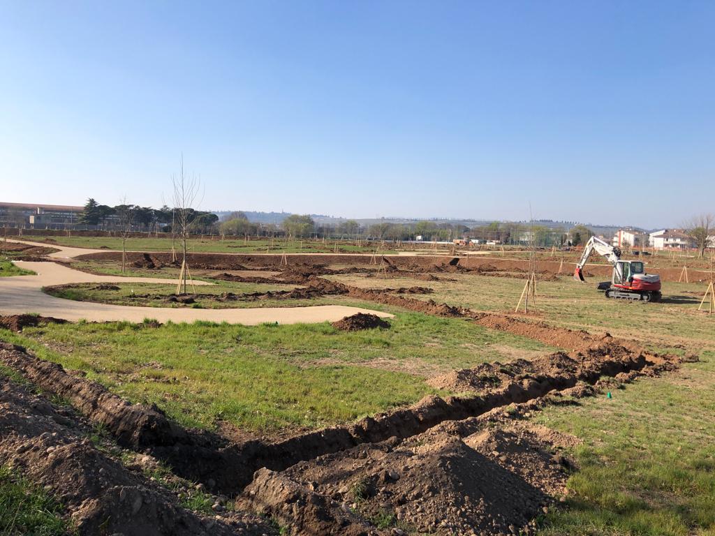 Villafranca, ecco i lavori al Parco del Tione: un vero polmone verde