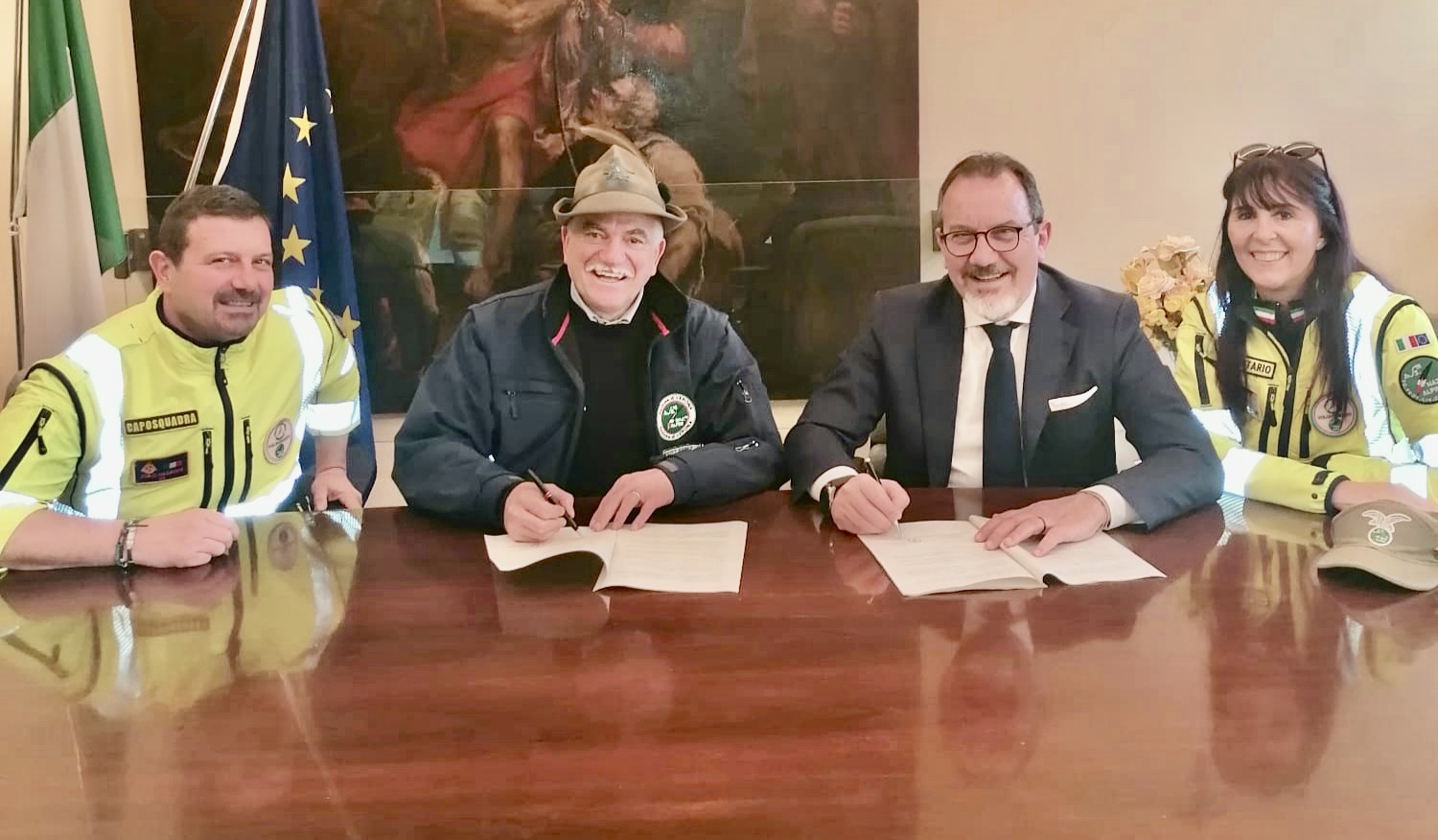 Stipulata la nuova convenzione fra il comune di Villafranca e l’Associazione Nazionale Alpini per la Protezione Civile
