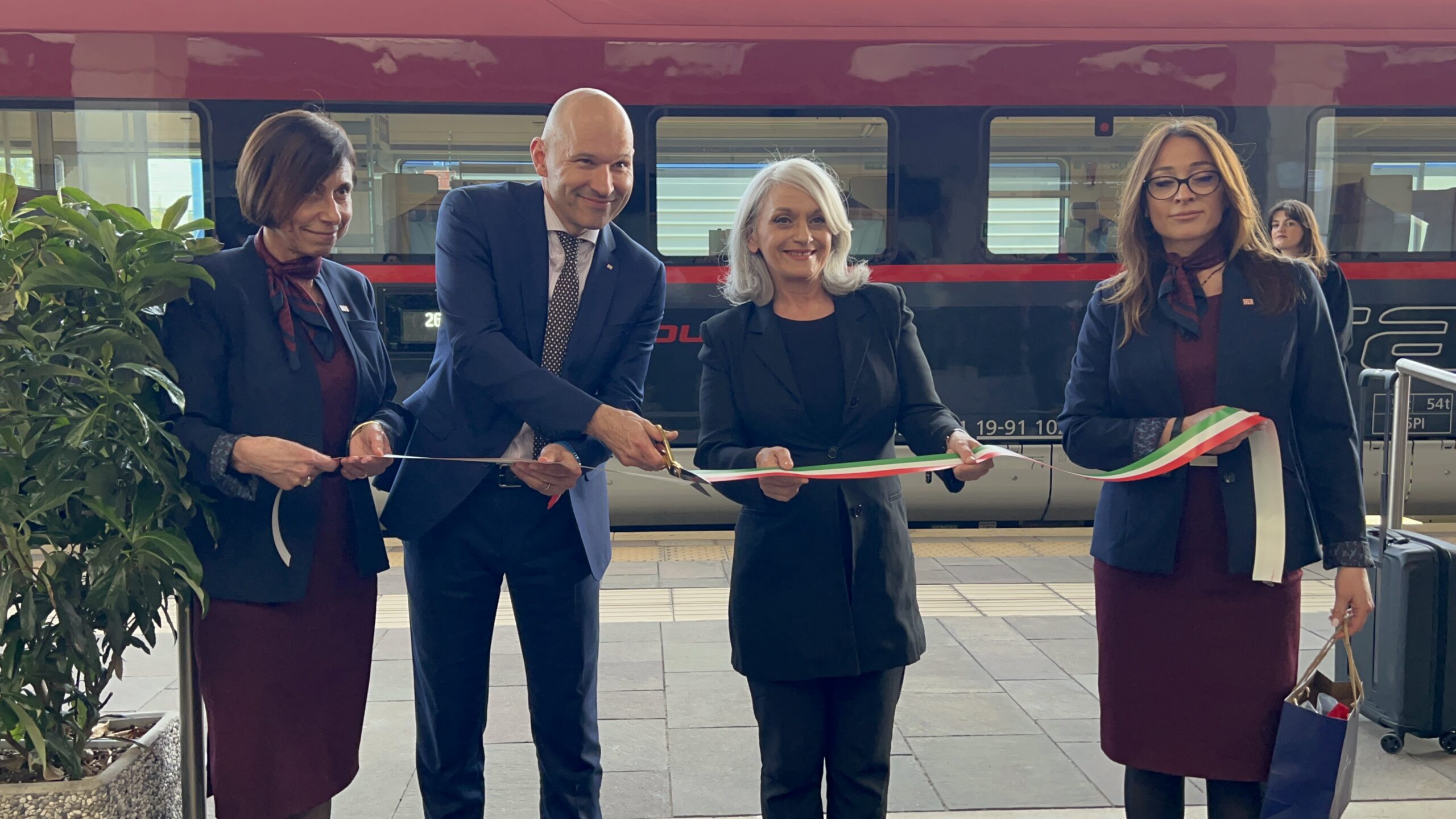 Taglio del nastro per Railjet new generation, i treni Db-Öbb che collegano Monaco a Verona