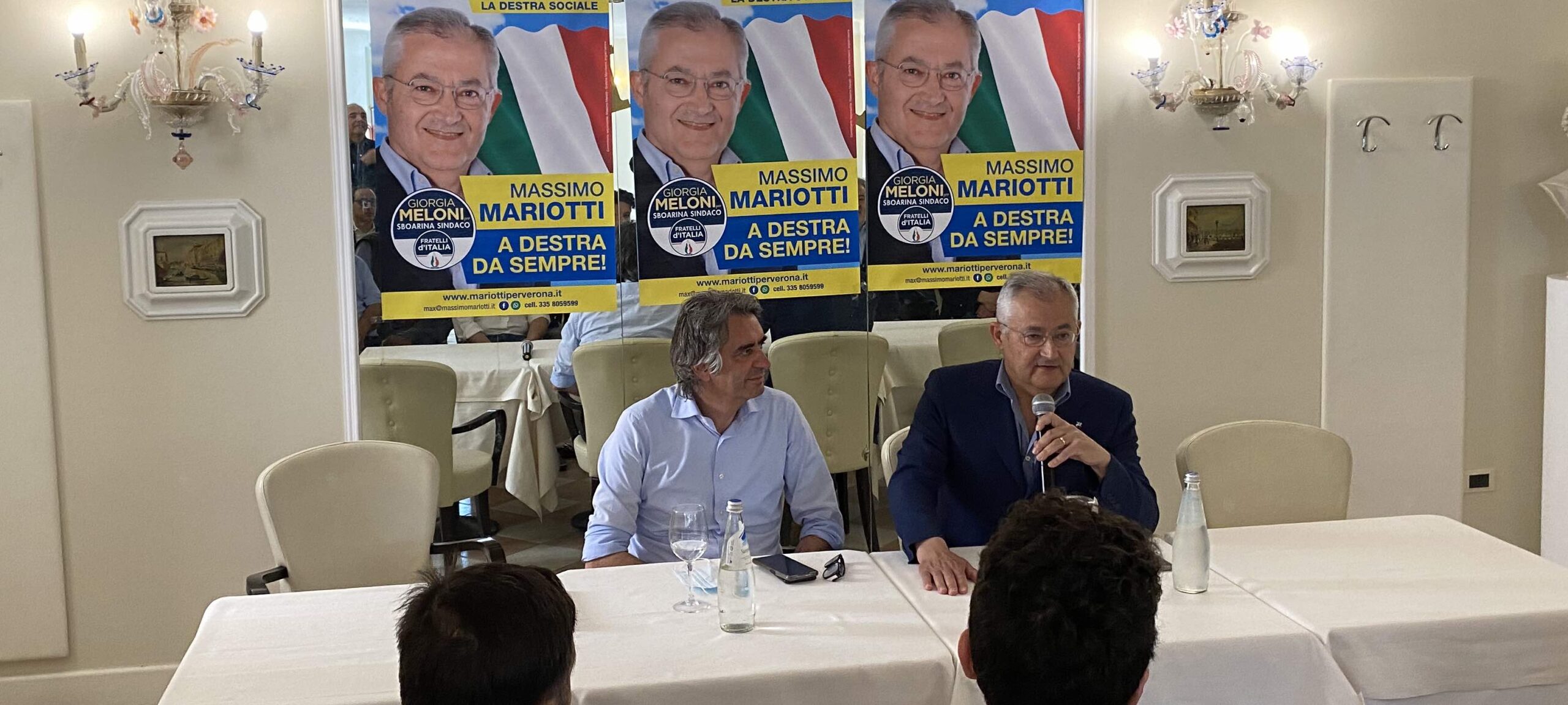 Mariotti candidato per Fratelli d’Italia in appoggio a Sboarina. E’ dal 1993 che viene eletto in Consiglio Comunale.
