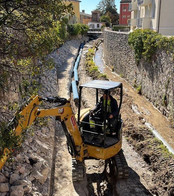 Ripristinata la condotta di mandata a Garda