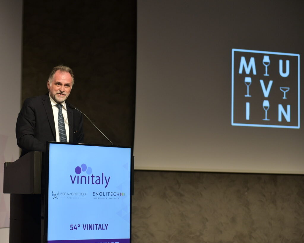 Il Ministro del Turismo Massimo Garavaglia oggi alla presentazione della Fondazione MUVIN