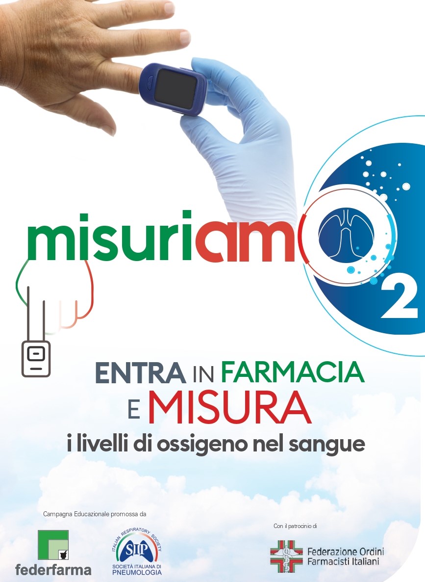 Prorogata al 31 dicembre  “MisuriamO2” lo screening in farmacia sulla misurazione dei valori di ossigenazione con l’utilizzo del saturimetro