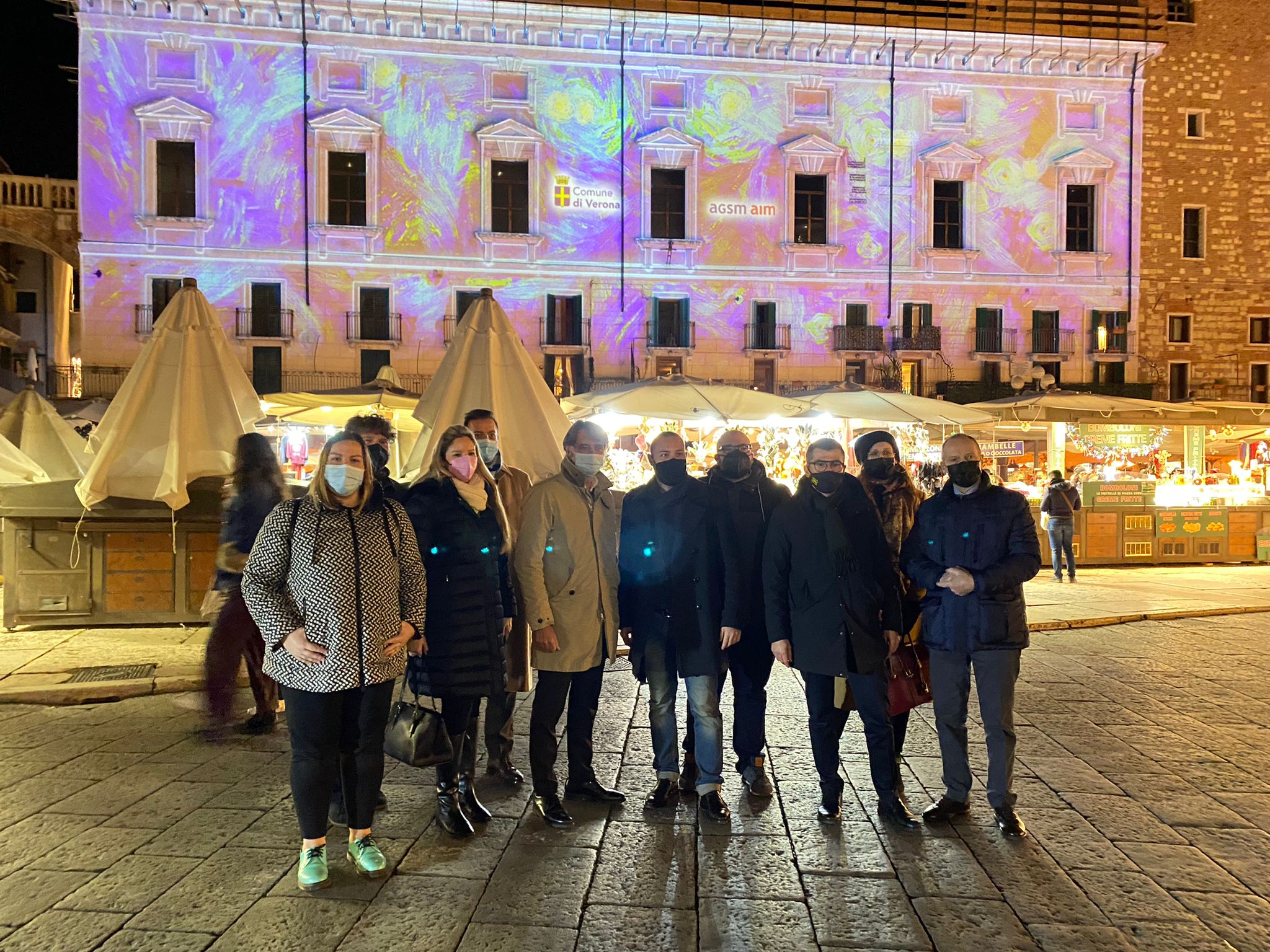 Verona ha acceso le luci del Natale