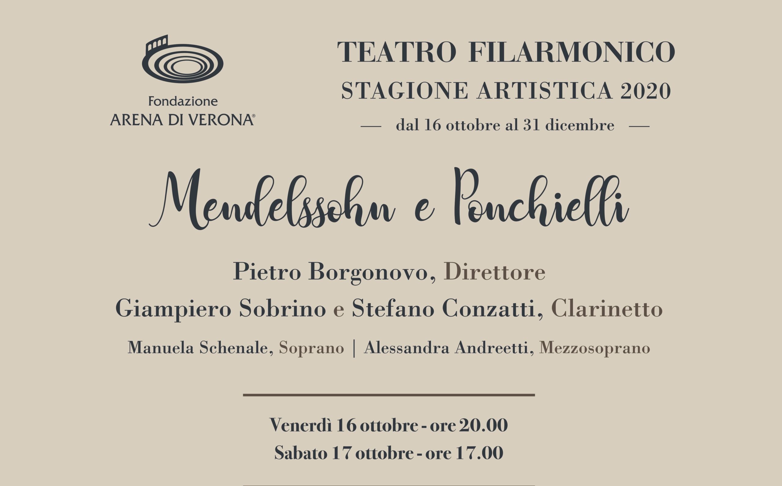 Manifesto concerto 16 17 ottobre 2020 Teatro Filarmonico scaled