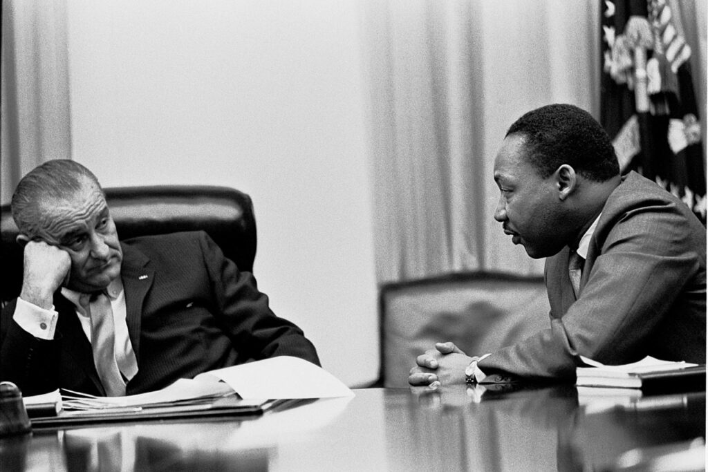 Martin Luther King Jr. and Lyndon Johnson 2