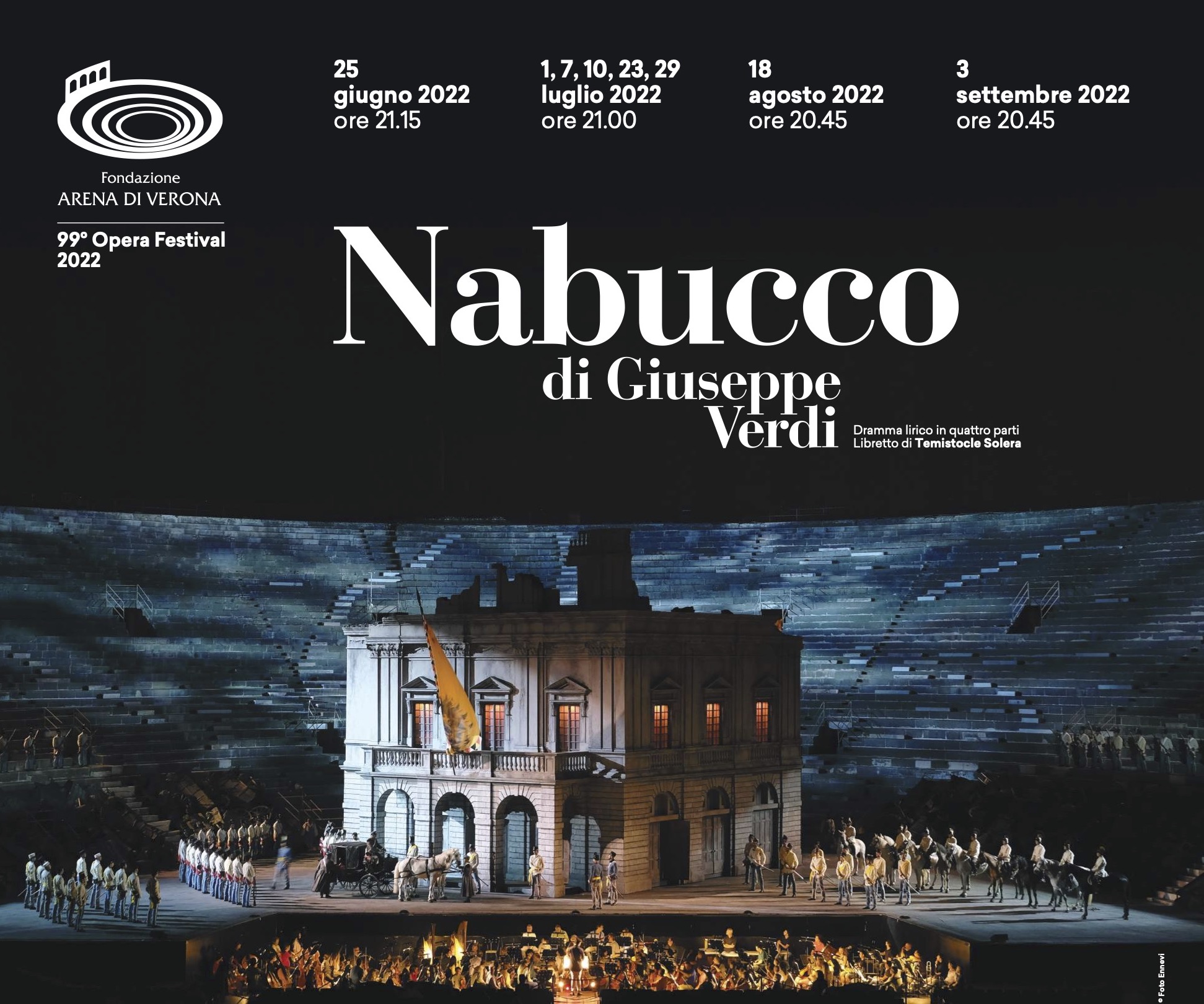 Domani in Arena la prima di Nabucco, terza opera messa in scena nel 99° Opera Festival 