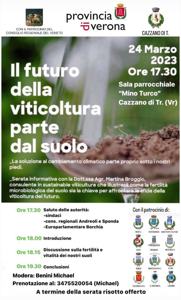 Il futuro dell’agricoltura parte dal suolo. Incontro a Cazzano di Tramigna 