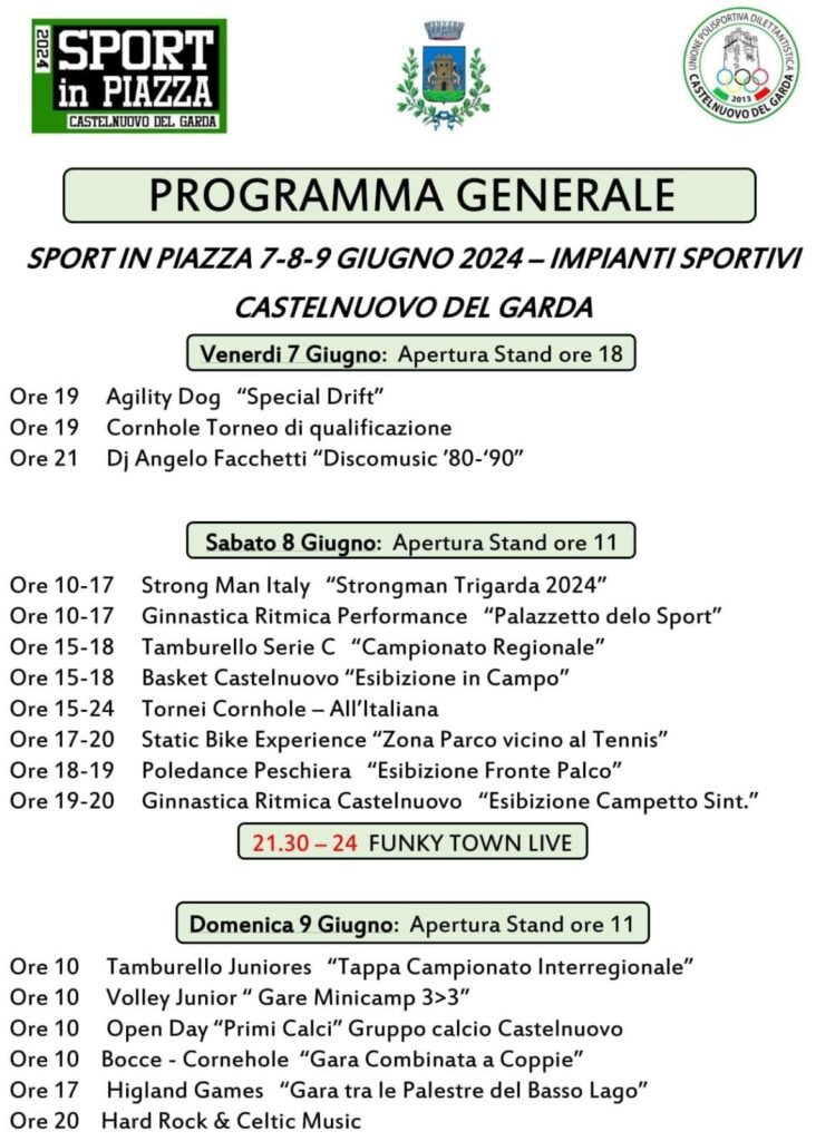 Programma Sport in piazza