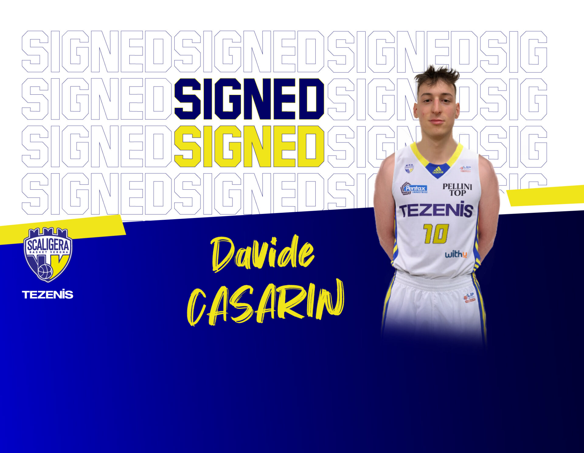Davide Casarin saluta Treviso e atterra in Scaligera Basket