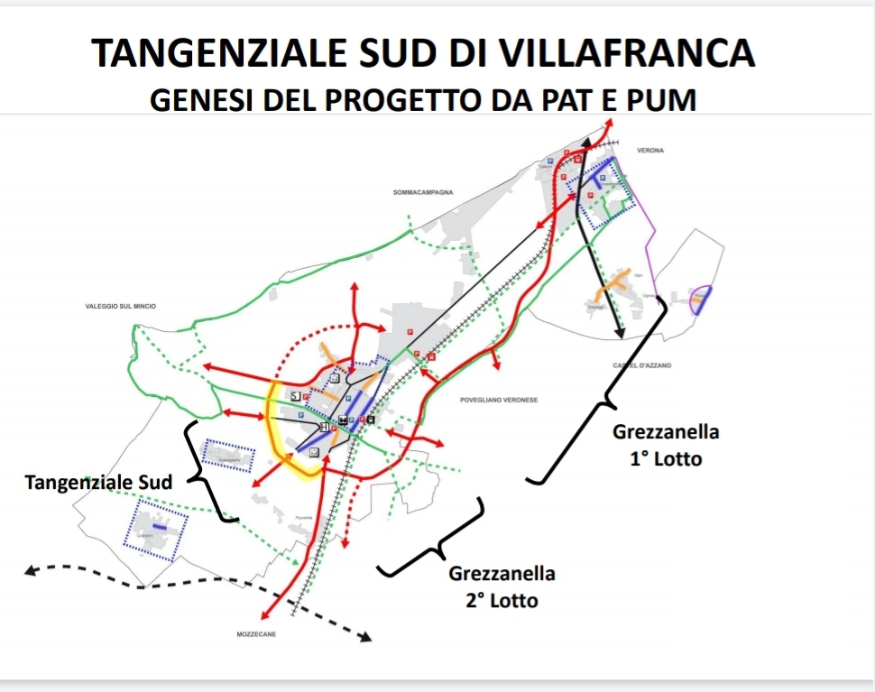 Presentato il progetto della tangenziale sud di Villafranca 
