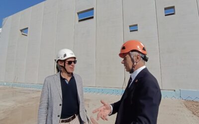 Valeggio. Sopralluogo nel cantiere della nuova palestra