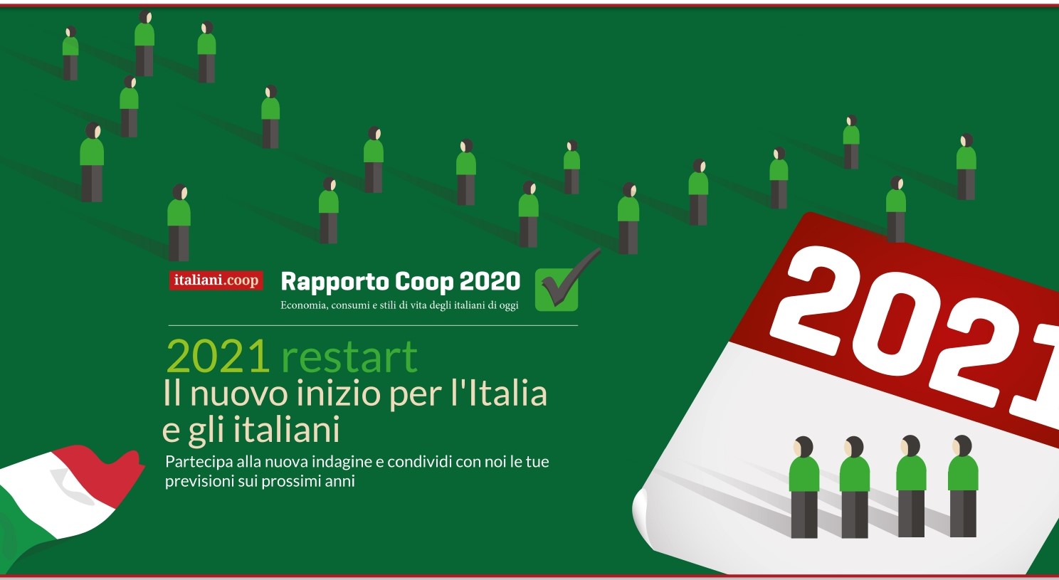 Ripartenza, la Coop la registra così: economia in affanno, Italia politicamente più debole, consumatori più individualisti