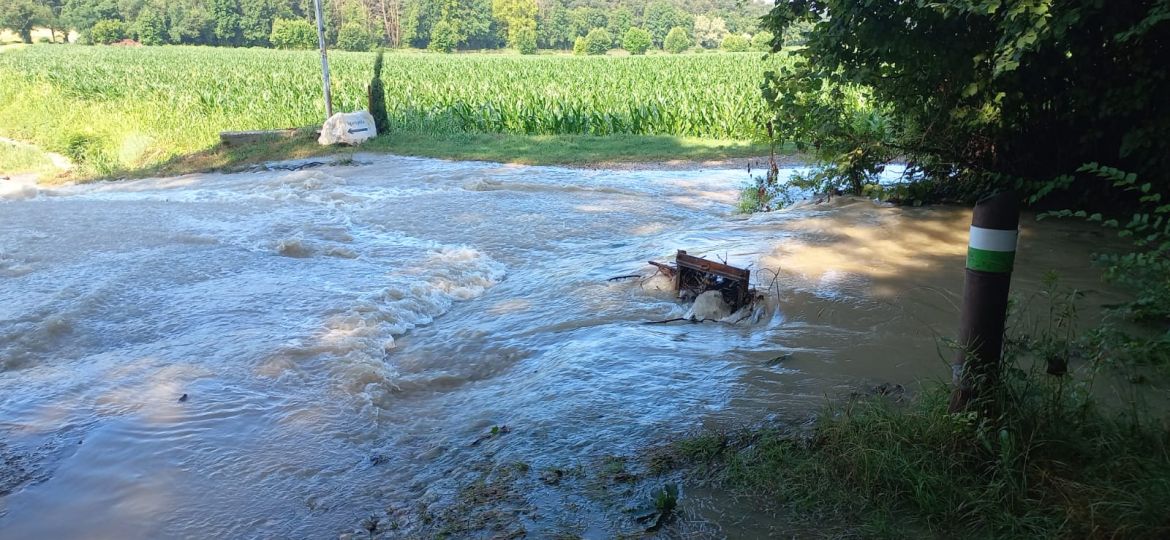 Bomba d’acqua. Le casse di laminazione del Consorzio di Bonifica veronese impediscono al Tione di allagare Villafranca