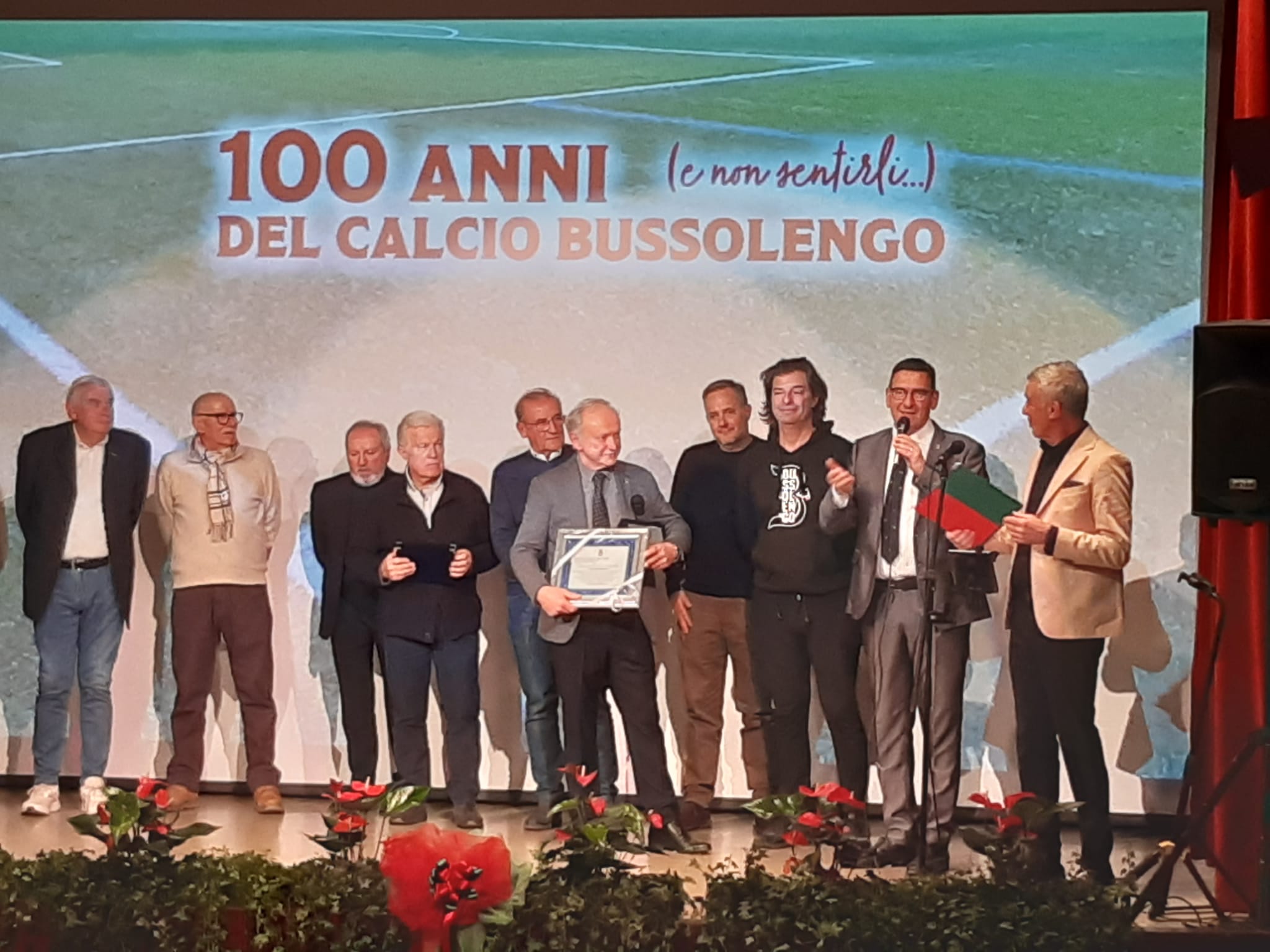 Grande partecipazione alla serata “100 anni e non sentirli” del Calcio Bussolengo