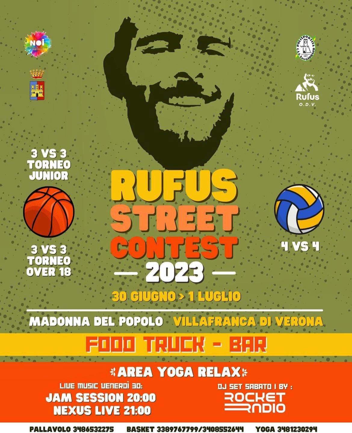 Rufus Street Contest: 30 giugno-1 luglio in ricordo di Luca Veronesi