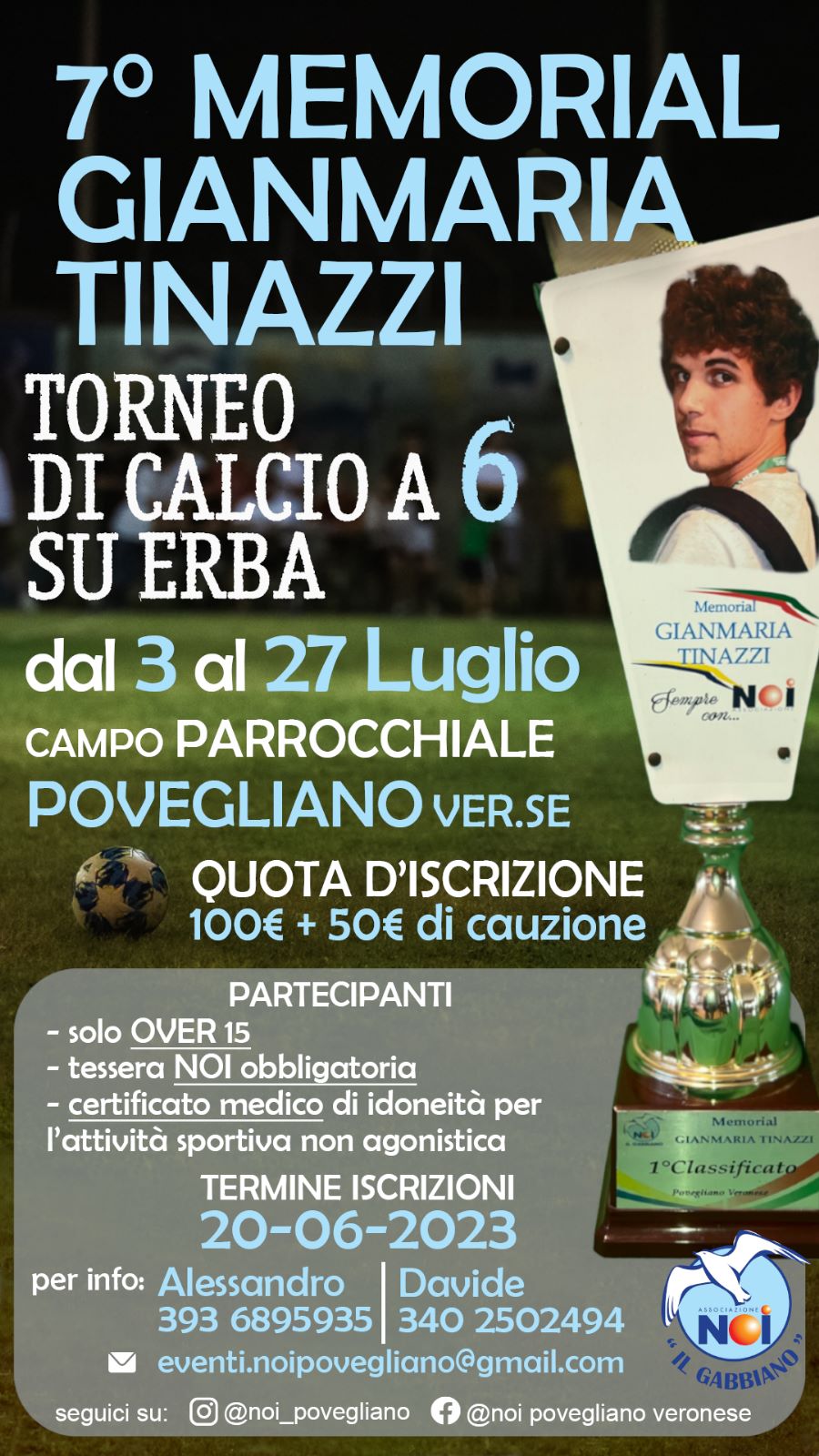 Povegliano, parte questa sera il tanto atteso “Torneo del prete” – 7° Memorial Gianmaria Tinazzi