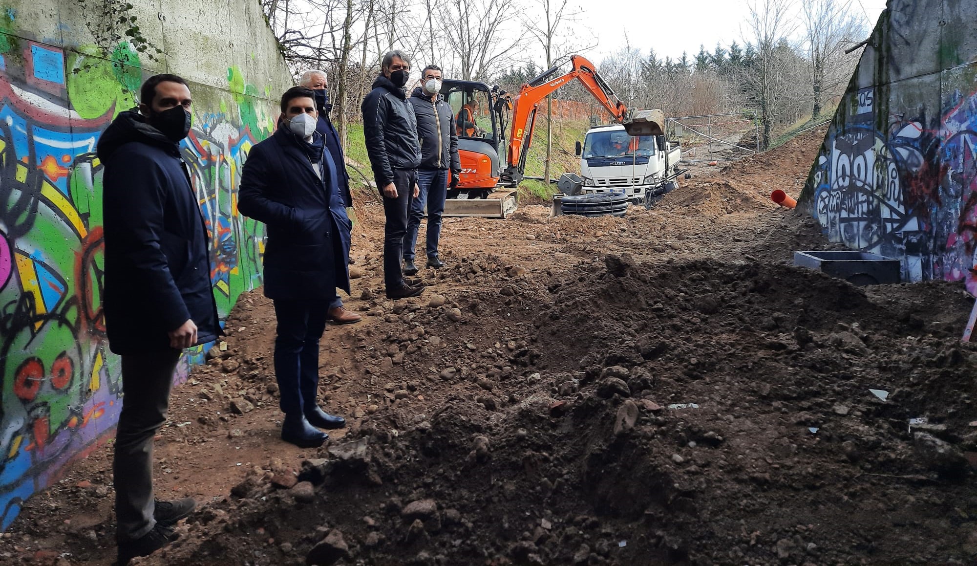 Borgo Frugose, iniziati i lavori della ciclabile per l’AIA