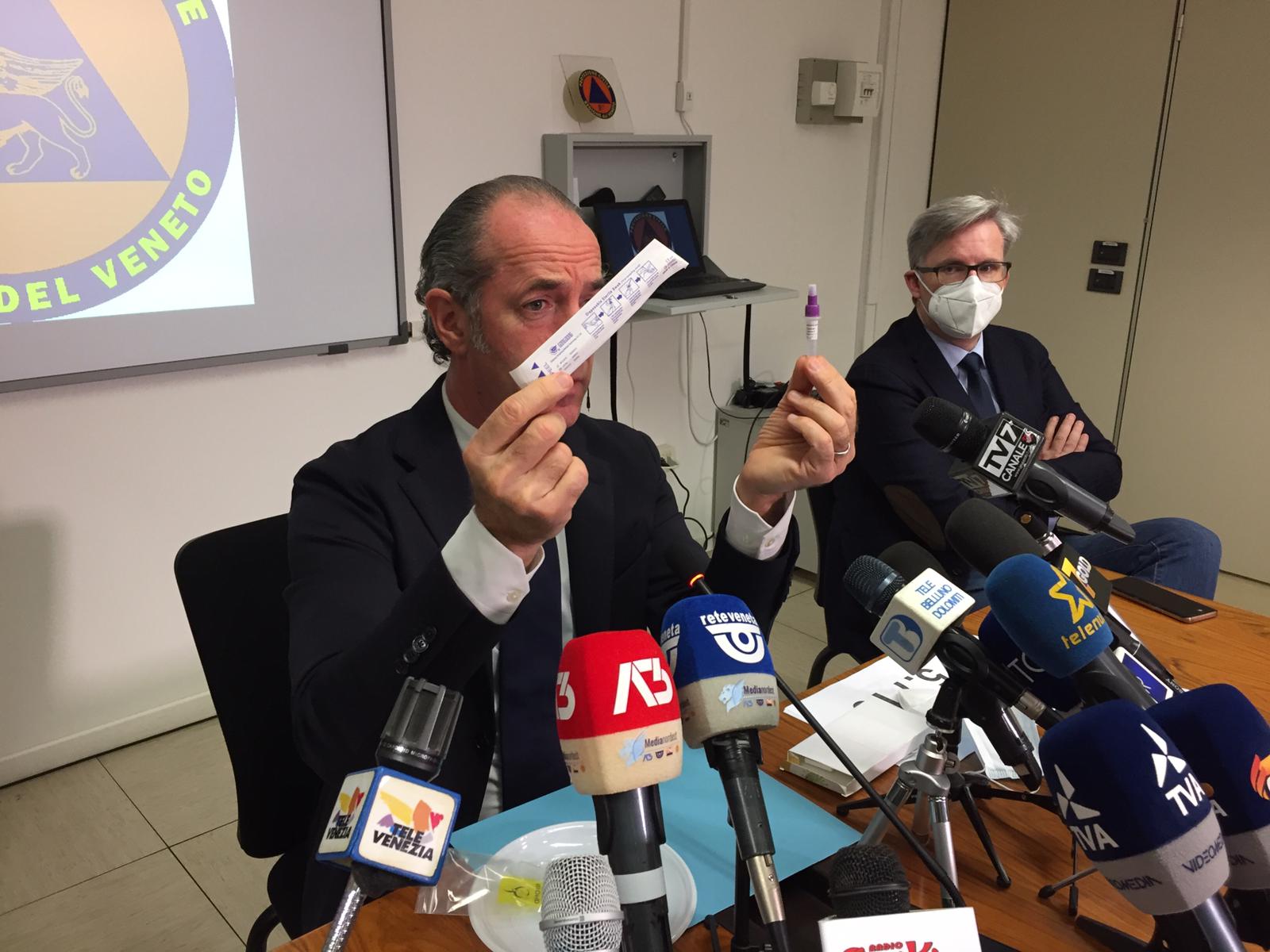 Covid-19: i dati aggiornati del Veneto, la curva dell’epidemia ha raggiunto la parte apicale. Maltempo: Zaia, non venite in montagna