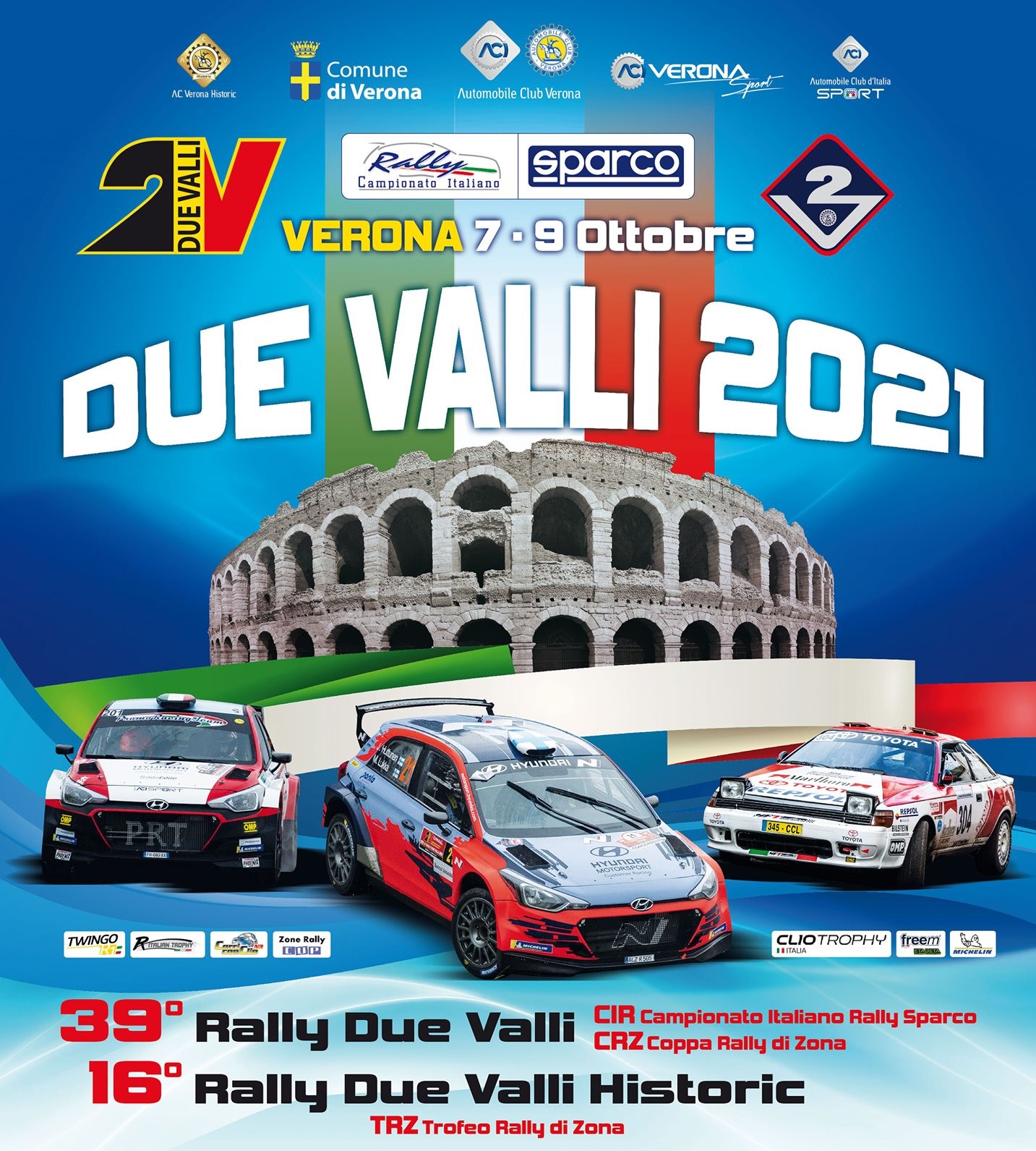 Rally Due Valli, al via la 39.ma edizione: 181 vetture in gara da venerdì a sabato sera