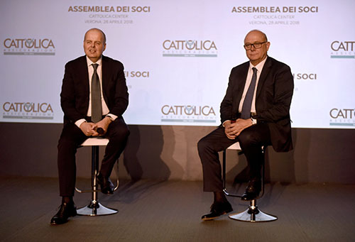 Cattolica Assicurazioni, otto miliardi di asset gestiti da Verona vanno a Trieste mentre l’accordo col Banco BPM va avanti sino al 2023