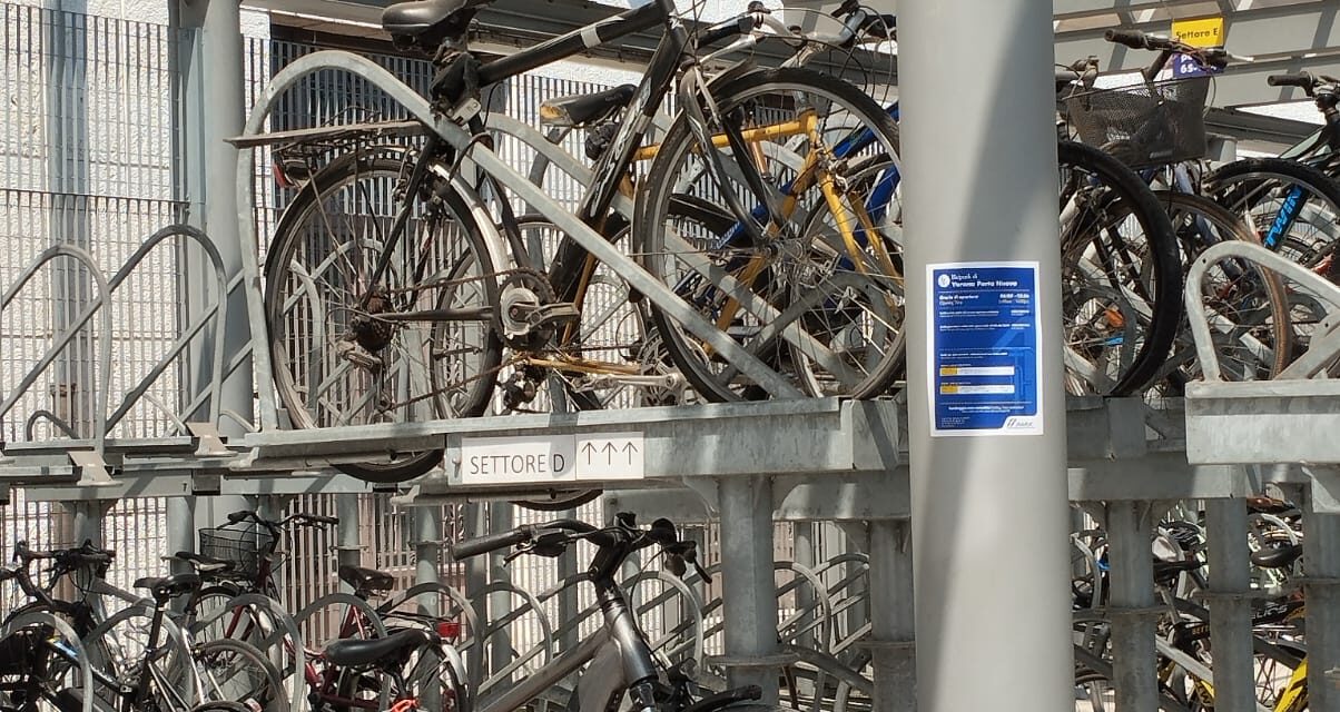 Potenziati i servizi al Bicipark di Verona Porta Nuova