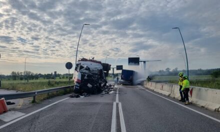 Peschiera. Scontro fra 2 Tir. Morti entrambi gli autisti