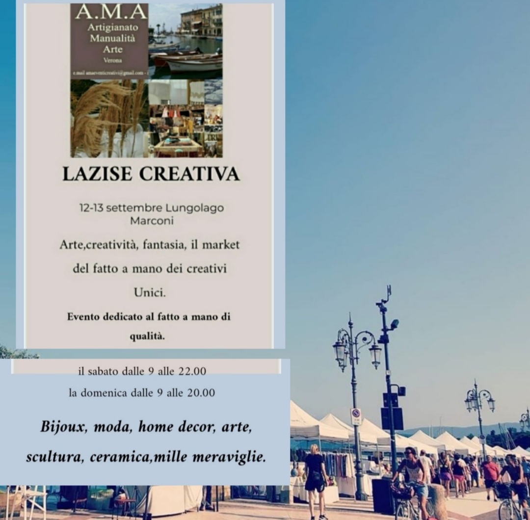 Lazise creativa, sul Lungolago Marconi l’artigianato di qualità