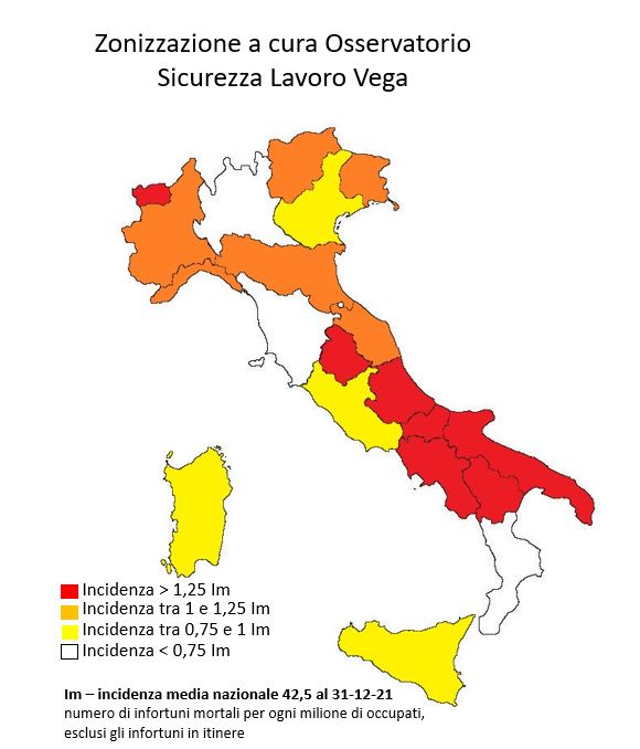 Infortuni sul lavoro, Verona la peggiore nel Veneto: 22 morti e quasi 15mila infortuni