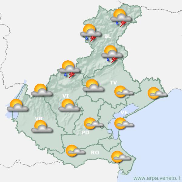 Meteo, temporali e grandine in montagna; allerta nei bacini a valle