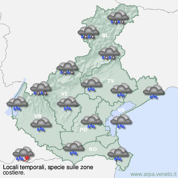 Nuovo allerta-meteo: ecco le previsioni per domani