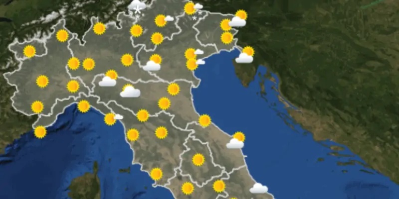 Il nord rimane ancora a secco e l’aria peggiora ancora. Niente pioggia. Da martedì temperature miti