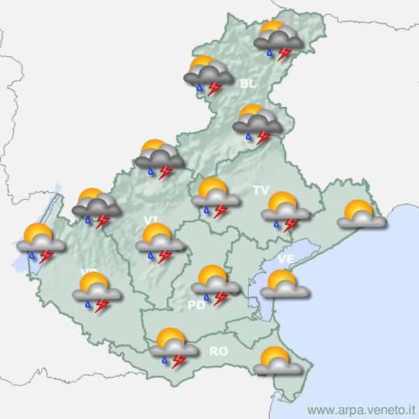 Meteo, nelle prossime ore è prevista una forte instabilità con rovesci e temporali