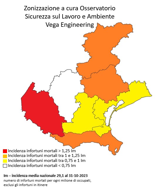 Morti sul lavoro, Verona è l’unica provincia veneta in zona rossa: 25 caduti in dieci mesi